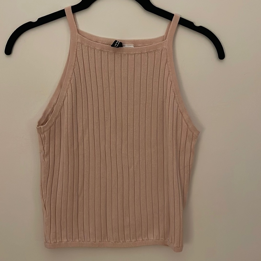 Light pink sweater crop top